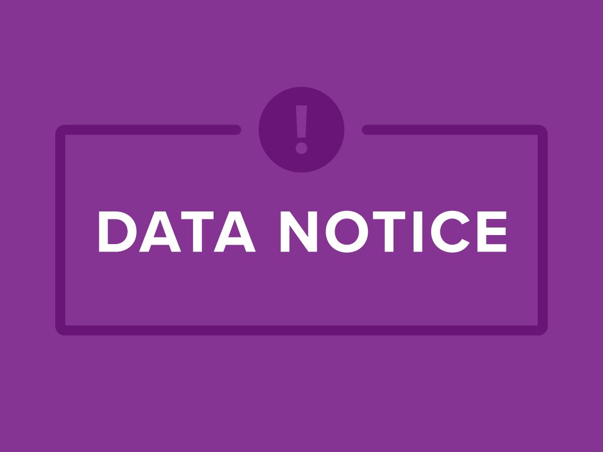 Notice of June Data Event